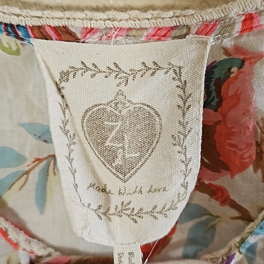 Z & L Beachy Tropical Floral Bird Tassel Fringe Kimono. - Picture 4 of 7